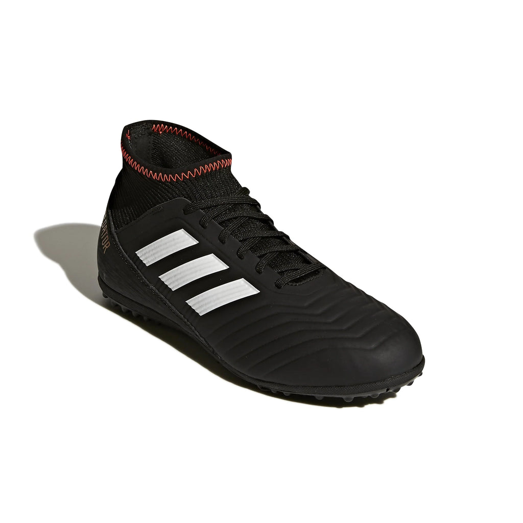 adidas Predator Tango 183 TF Turf Youth Soccer Cleats Black White Solar Red