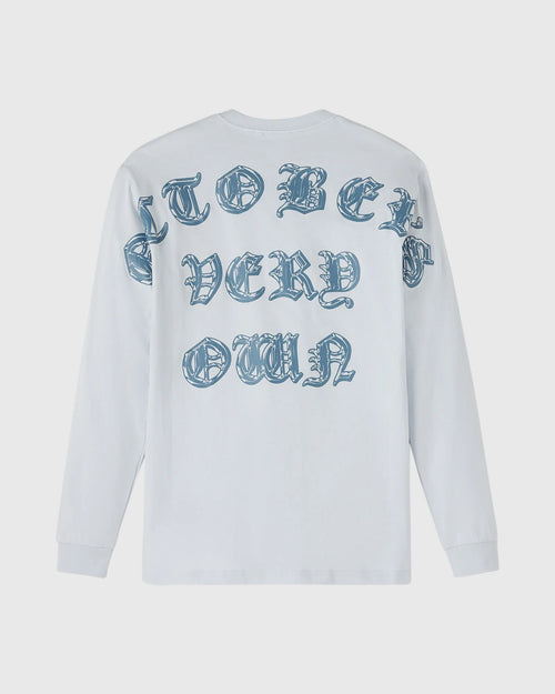 6 God Long Sleeve Tee Kyanite Blue