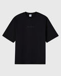 Luxe Jersey Script Tee Black
