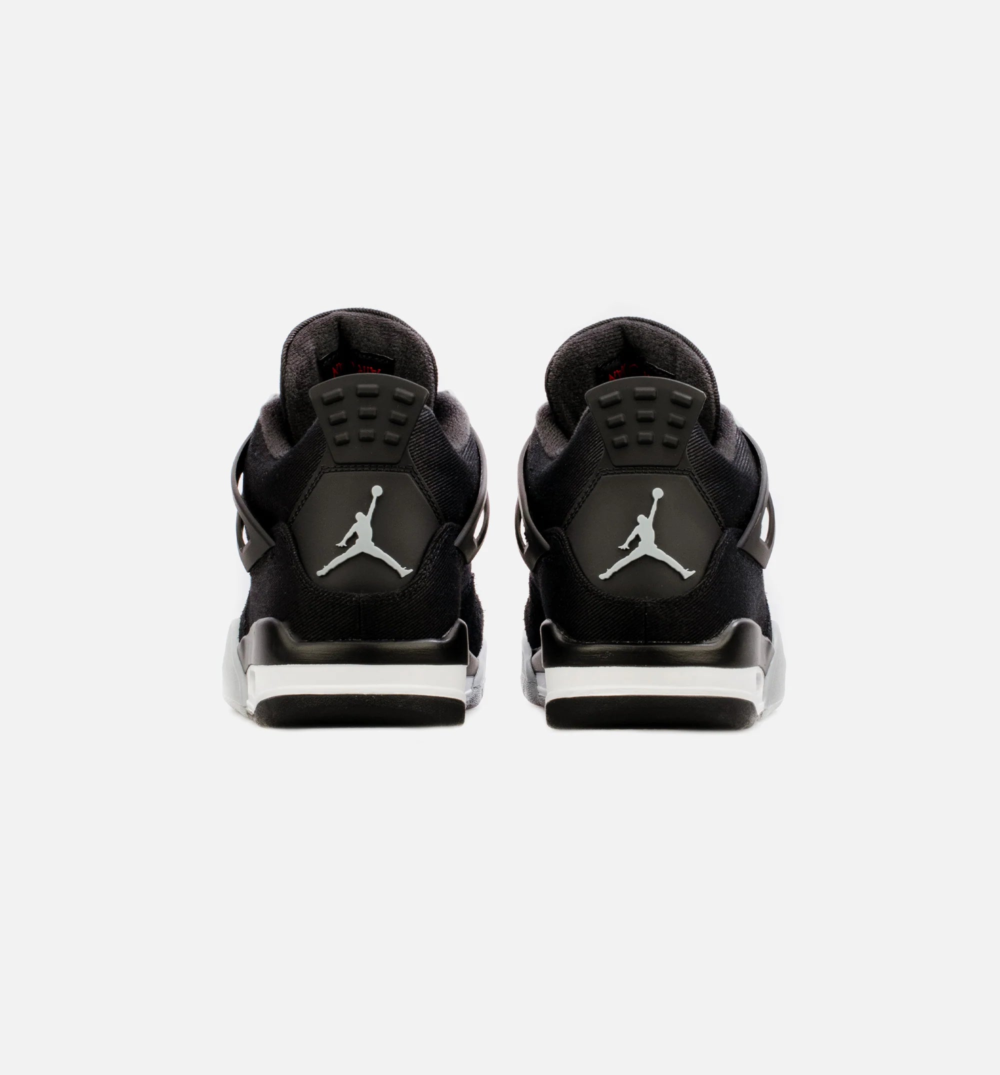 Air Jordan 4 Retro Black Canvas Mens Lifestyle Shoe Black Limit One Per Customer