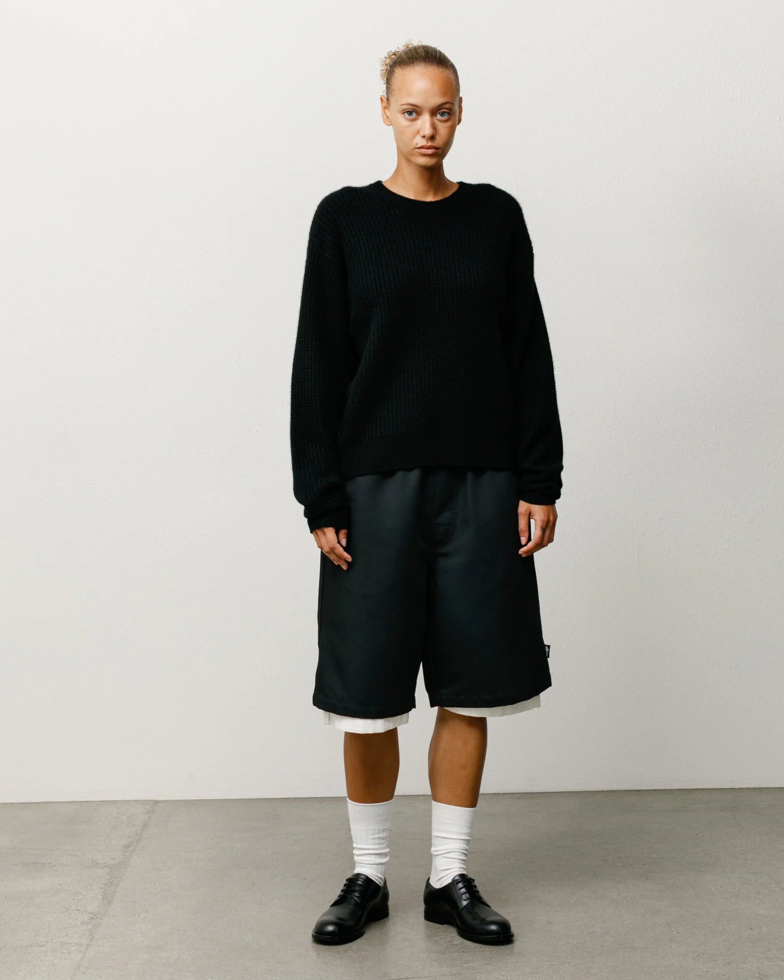 WAFFLE CASHMERE SWEATER