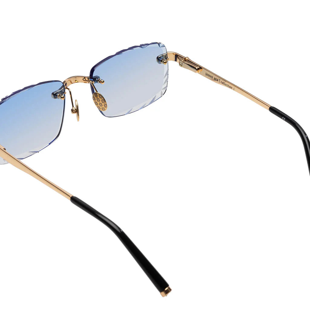 Iced Signature Gem Cut Blue Tint