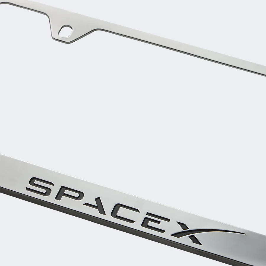 SPACEX LICENSE PLATE FRAME