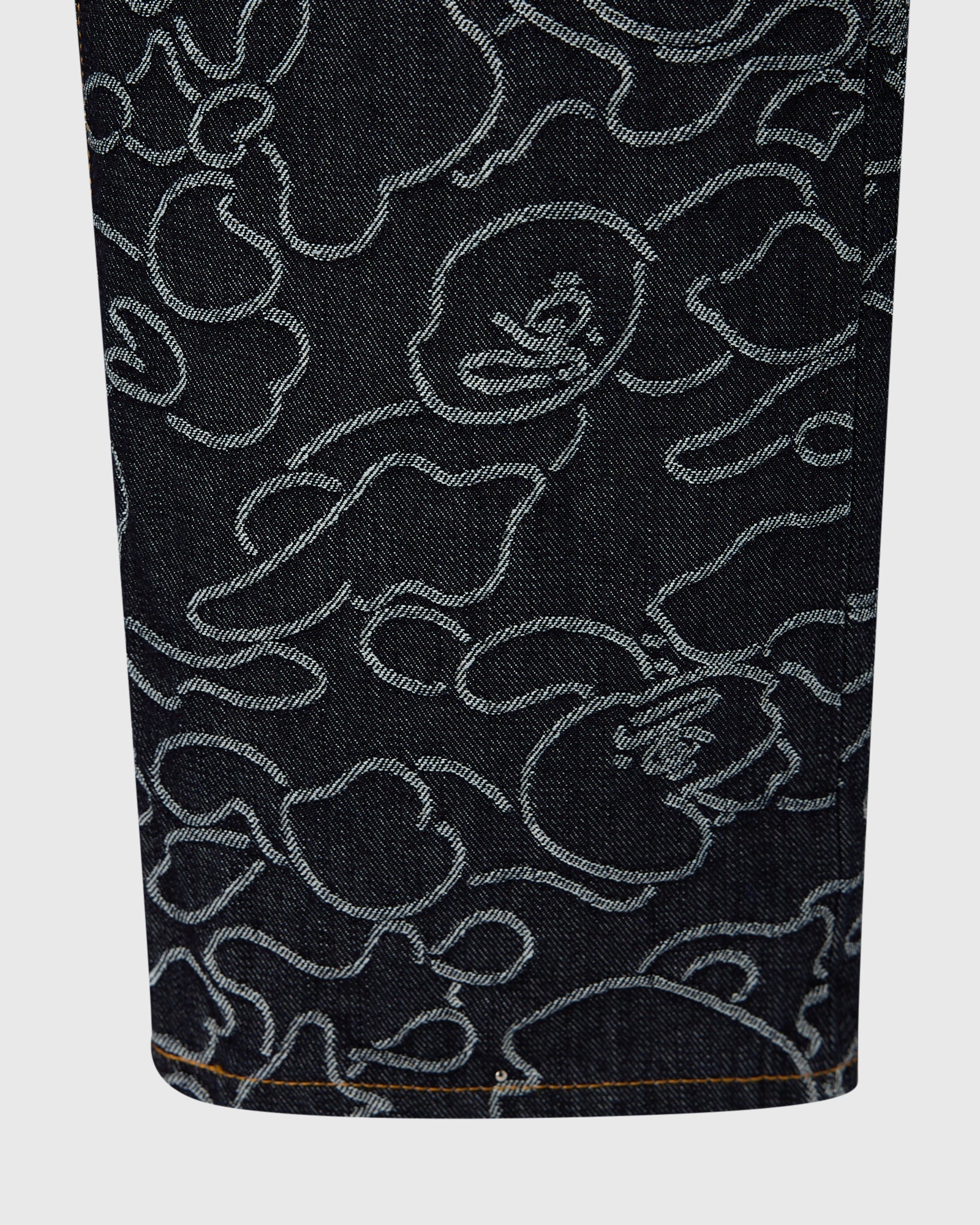 BAPE 1st Camo Jacquard Denim Pant Indigo