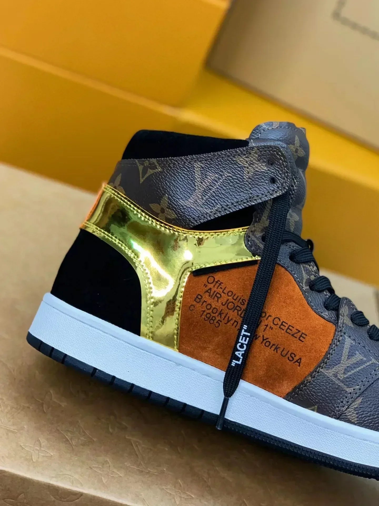 Nike Air Jordan 1 x LV Luxury EarthTone Monogram Edition