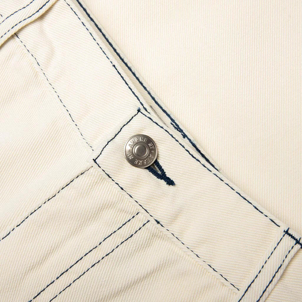 Double Knee Jort Cream