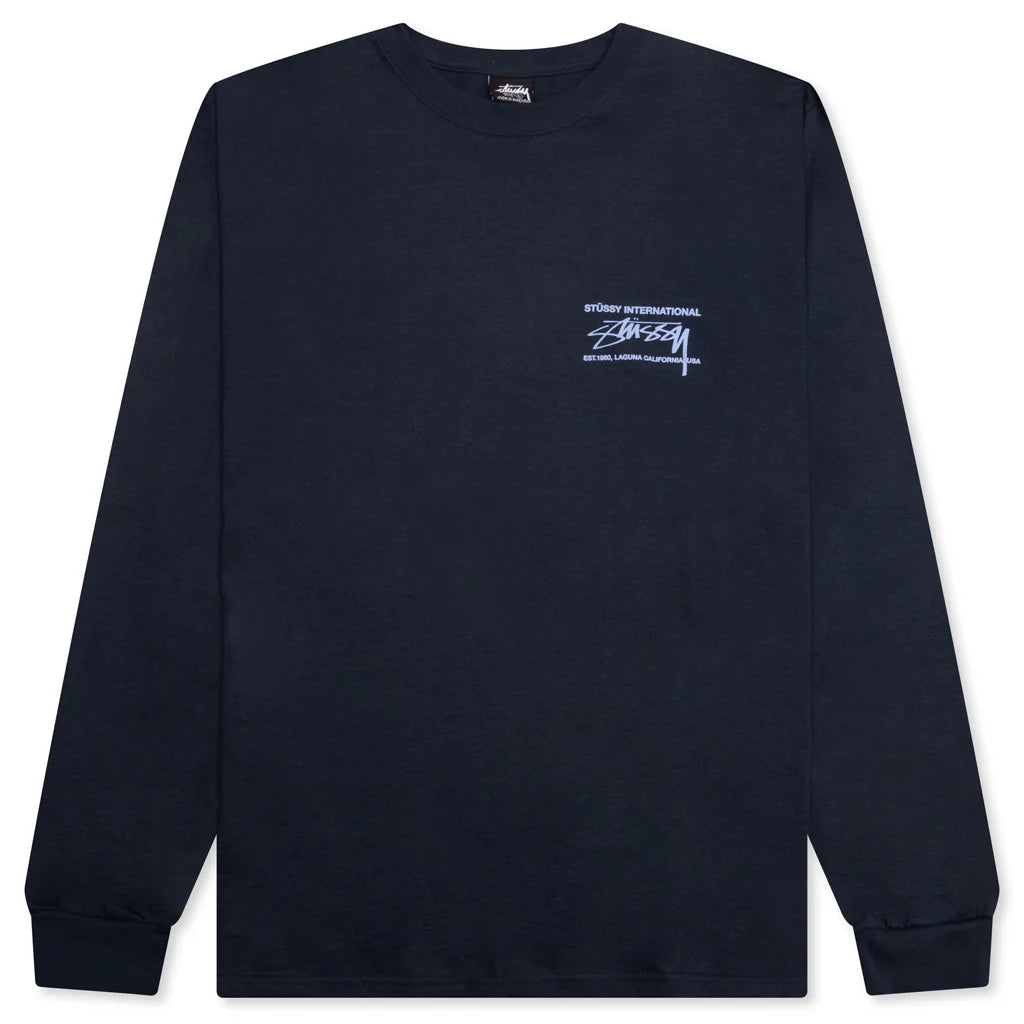 Smooth Int L S Tee Navy