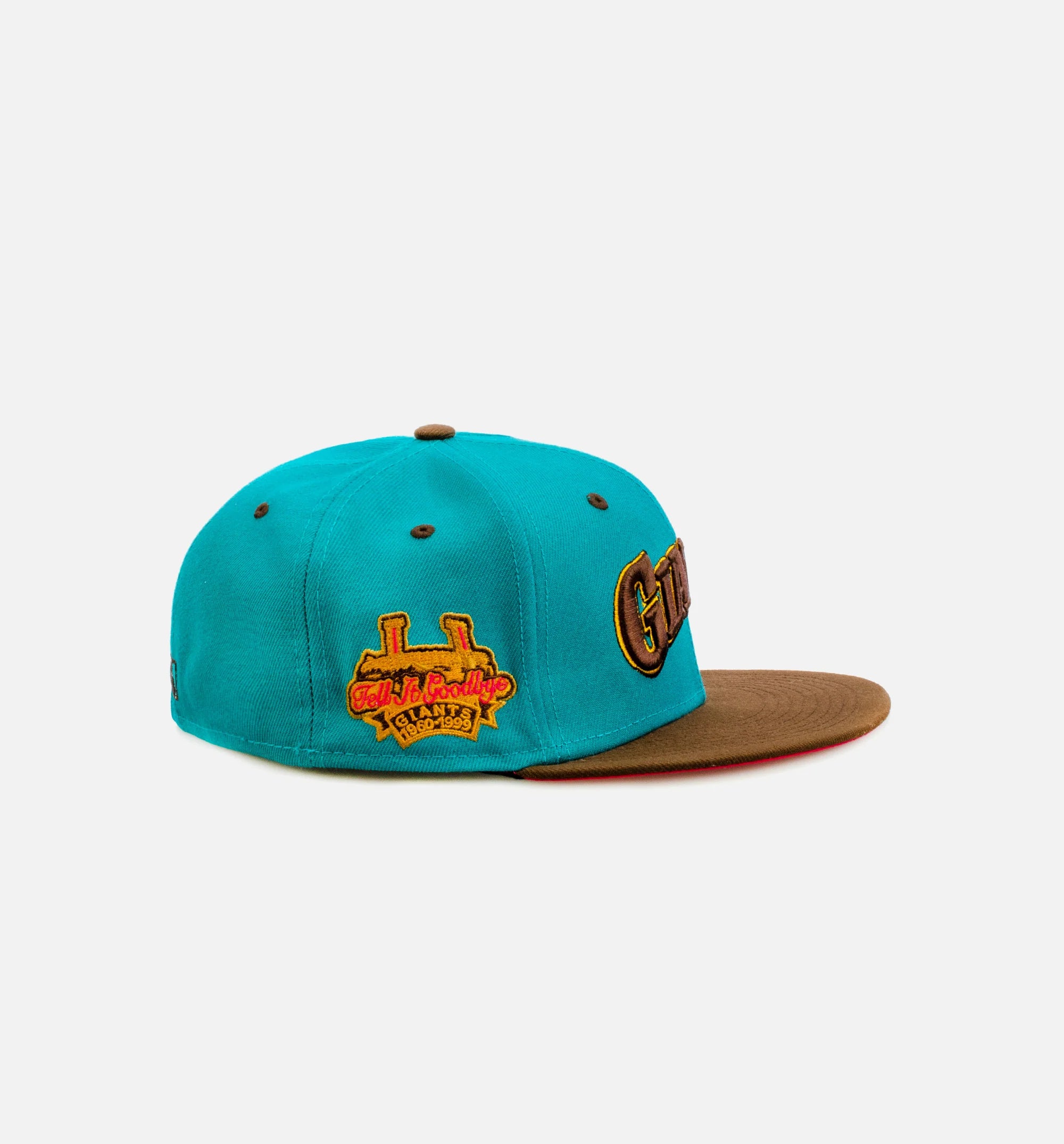 San Francisco Giants 59FIFTY Mens Fitted Hat Teal Blue Brown