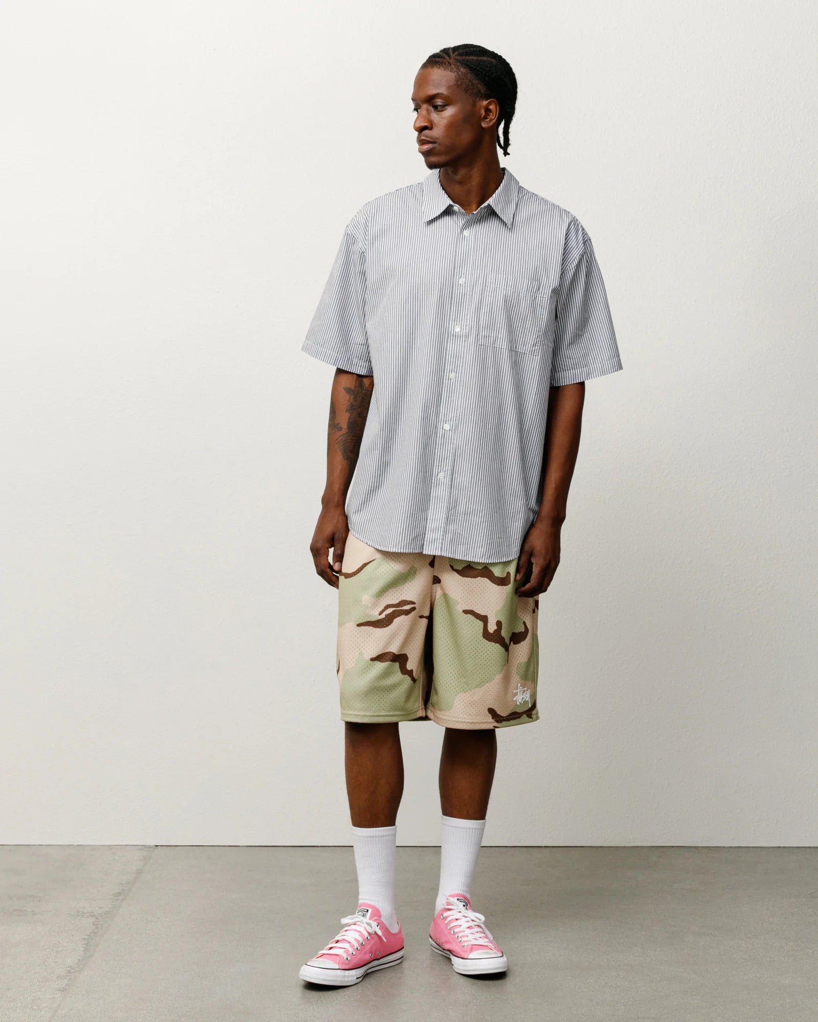 BOXY SS SHIRT 8 BALL STRIPE