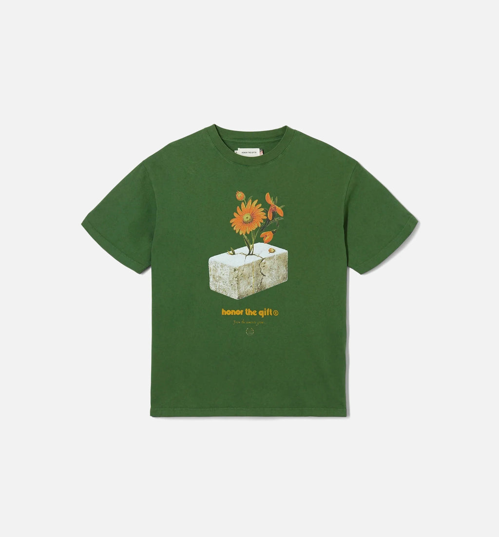 Inner City Love Short Sleeve Tee Mens T Shirt Green