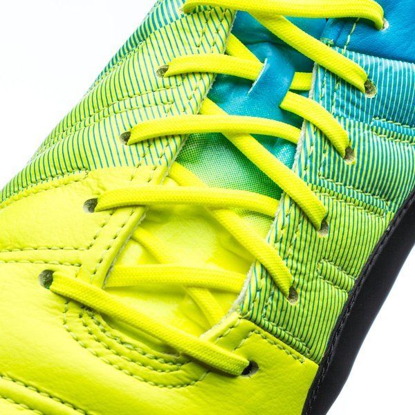 PUMA Evopower 13 LT FG Firm Ground Soccer Cleats Safety Yellow Black Atomic Blue