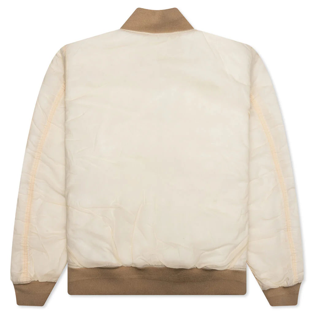 Quilted Bomber Waxed Cream