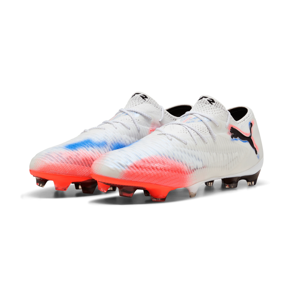 PUMA Future 8 Ultimate Low Firm Ground Soccer Cleats White Black