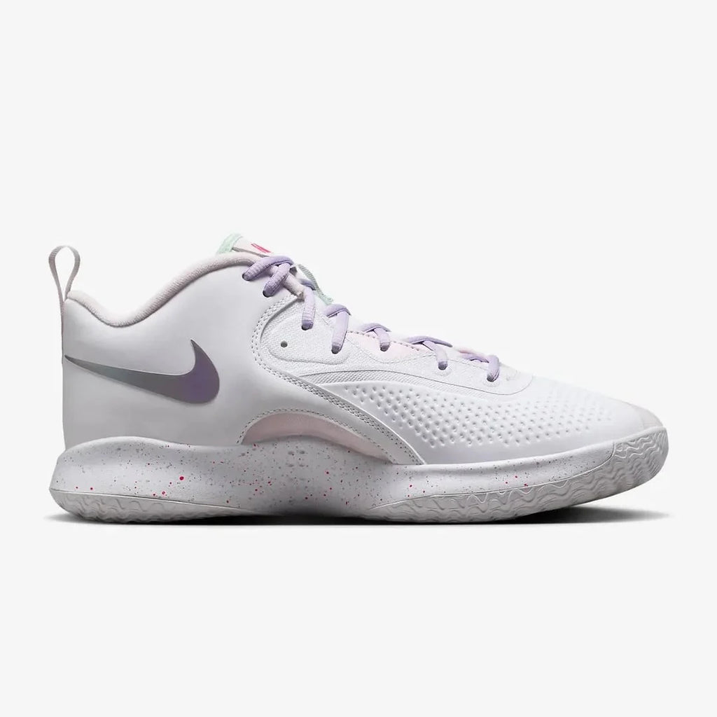 Tênis Nike React HyperSet 2 Vôlei Rosa Branco