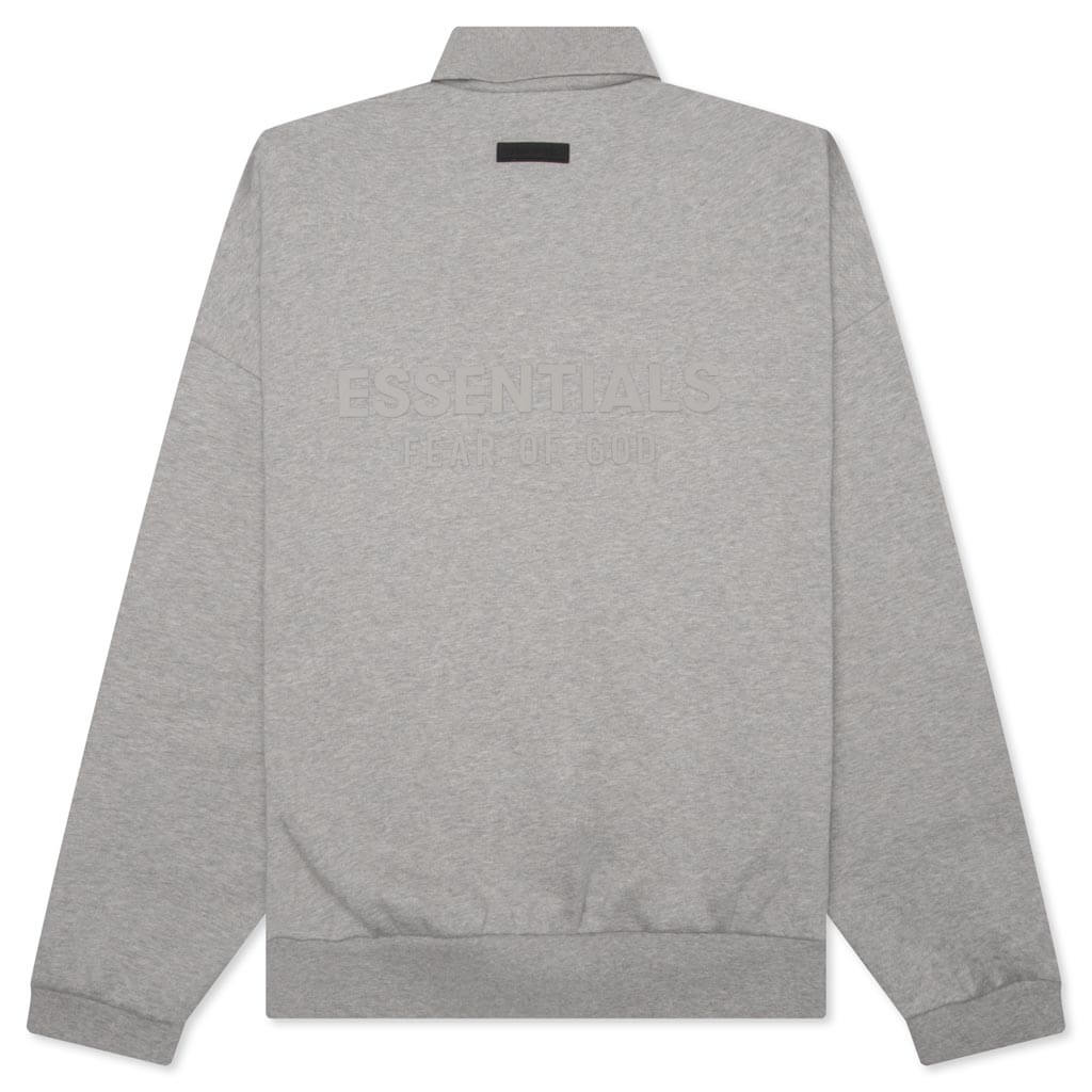 L S Polo Dark Heather Oatmeal