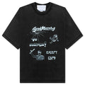 Good Morning Cops Vintage Wash Tee Washed Black