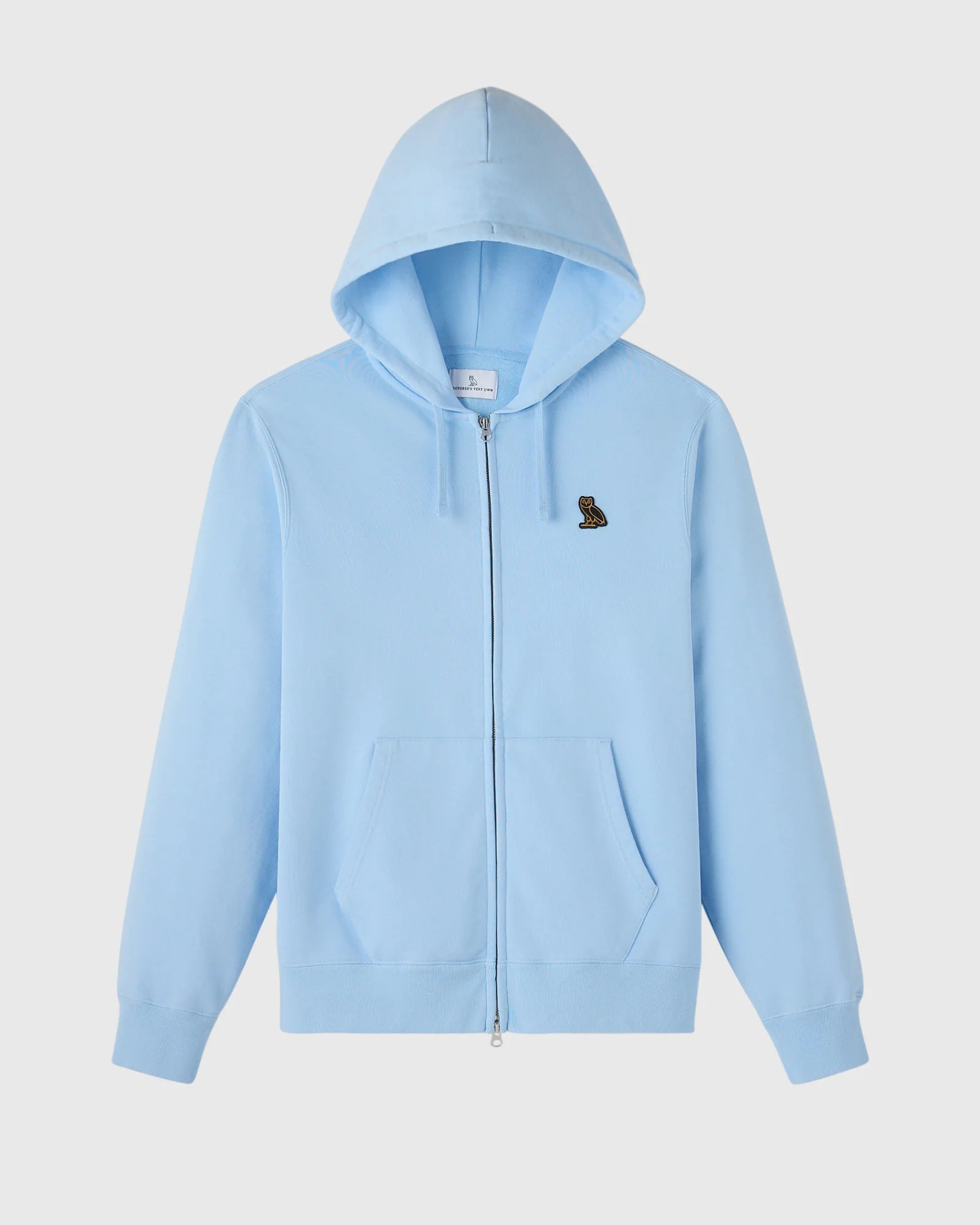 Classic Full Zip Hoodie Light Blue