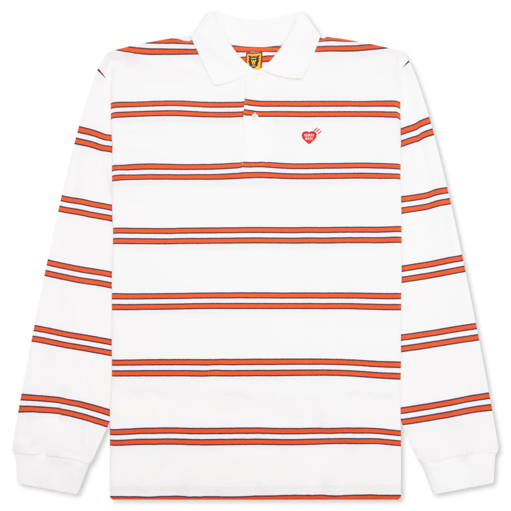 Polo L S Shirt White