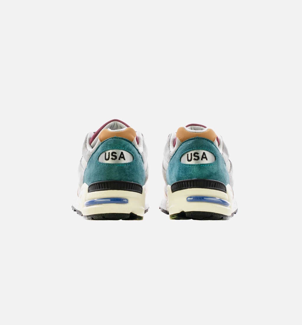Made in USA 990v2 Grey Multi Mens Running Shoe Grey Tan Multi