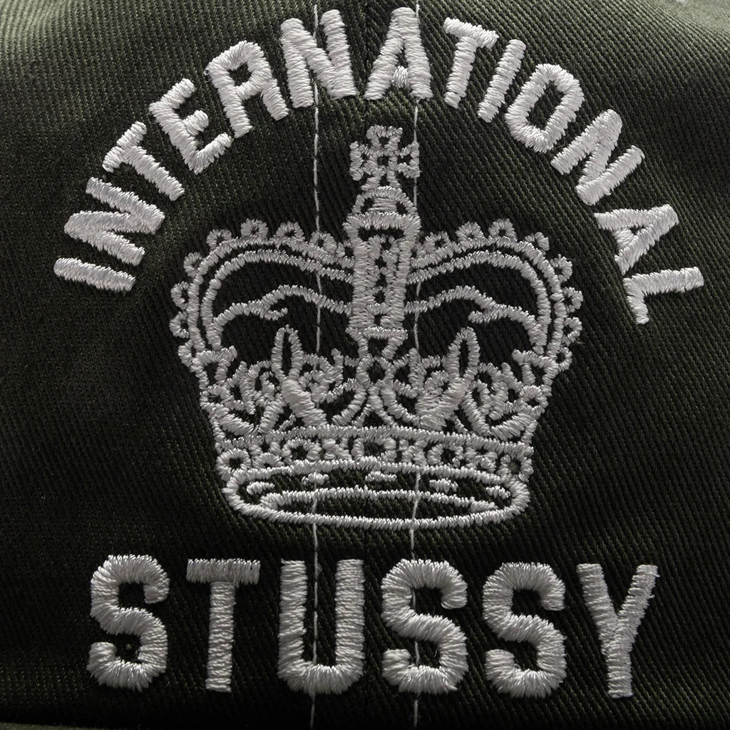 Mid International Crown Strapback Cap Dark Olive