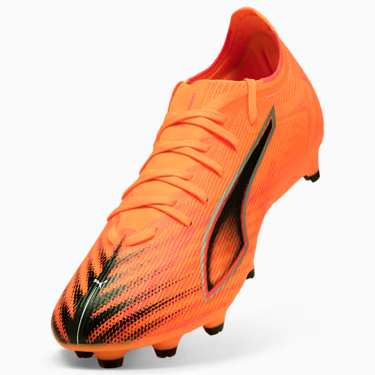 PUMA Ultra 6 Match FG AG Mens Soccer Cleats Orange Black Red
