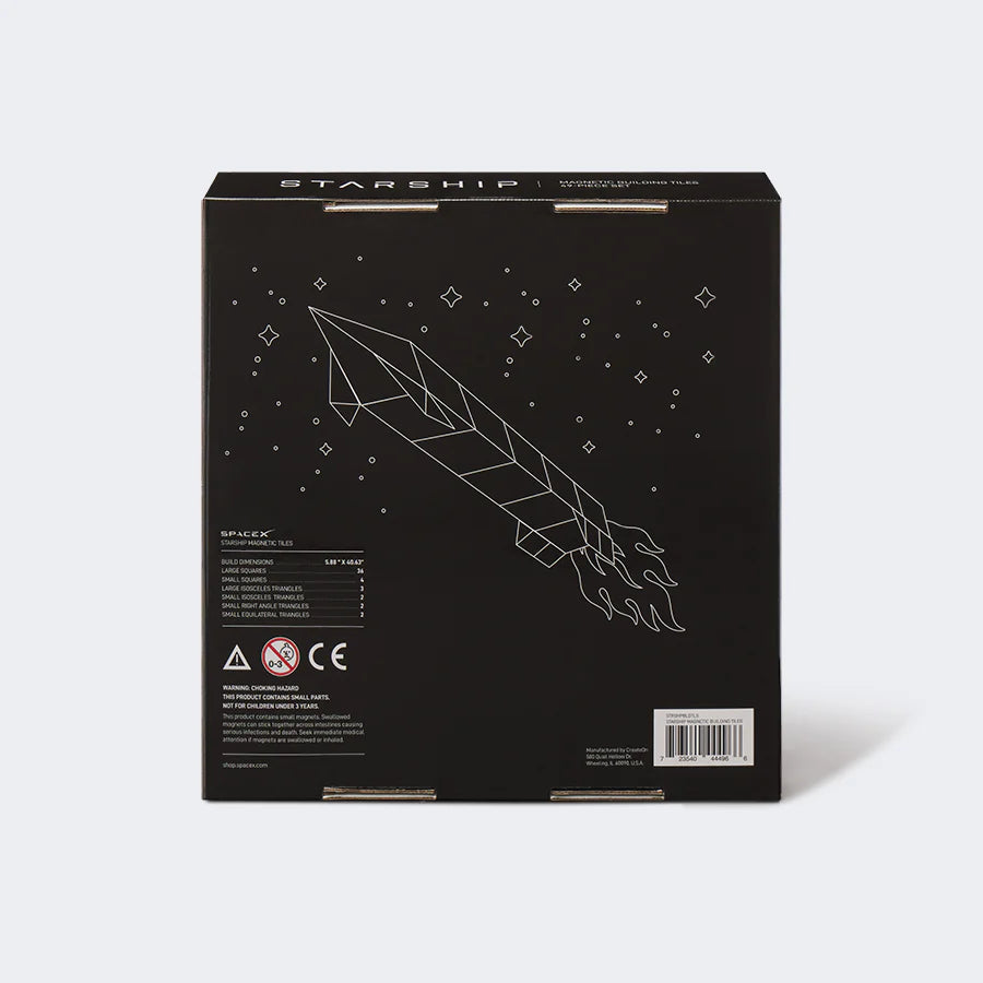 STARSHIP MAGNETIC BUILDING TILES