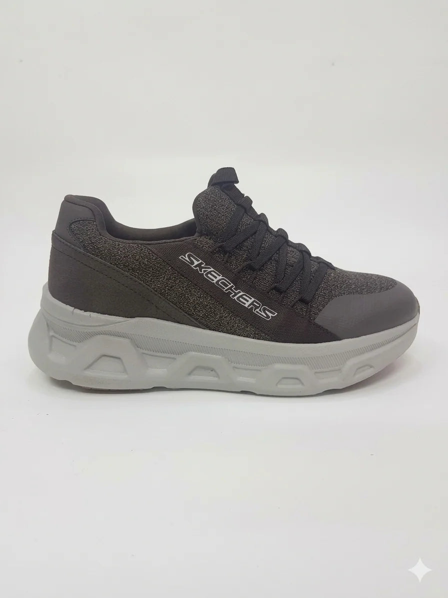 D LUX WALKKER AND SKECHERS BROWN