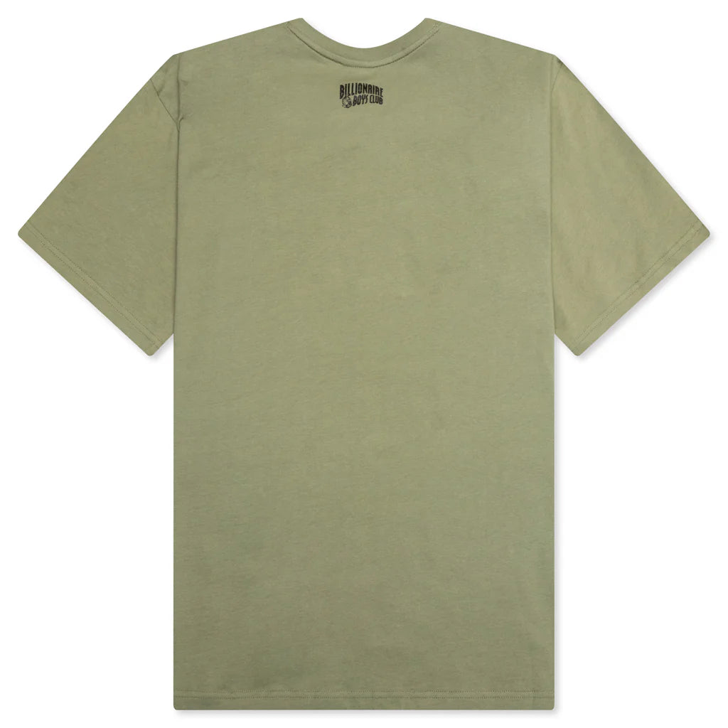 BB Molecules S S Tee Temp Color Change Print Oil Green