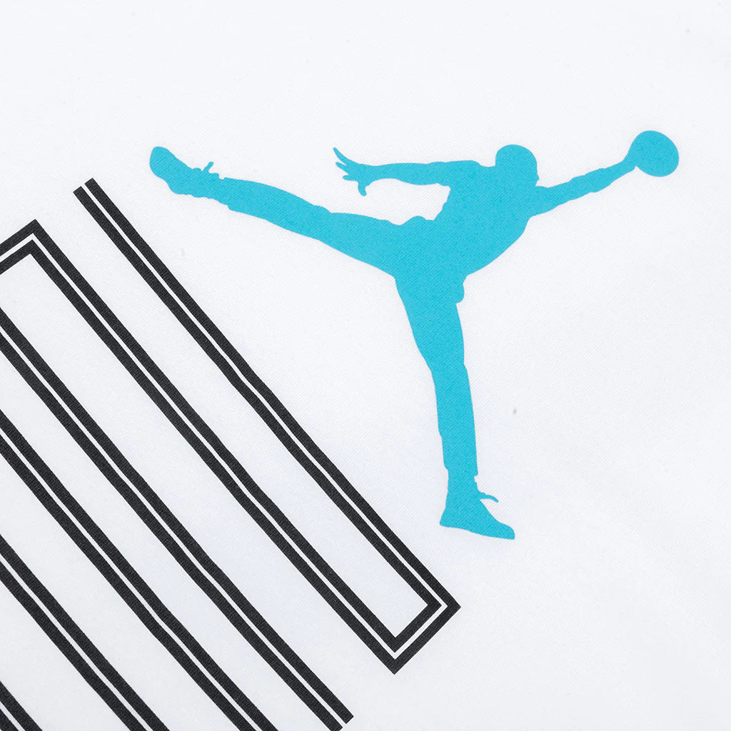 Brooklyn AJ11 Graphic L S Tee White