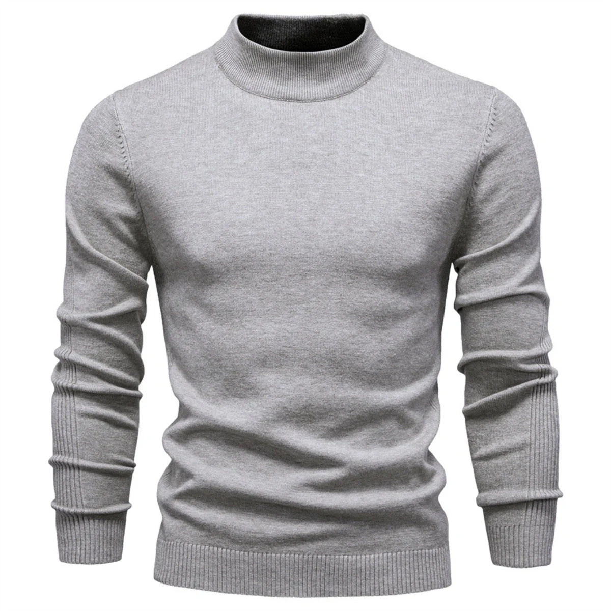 Mens Mockneck Pullover Sweater