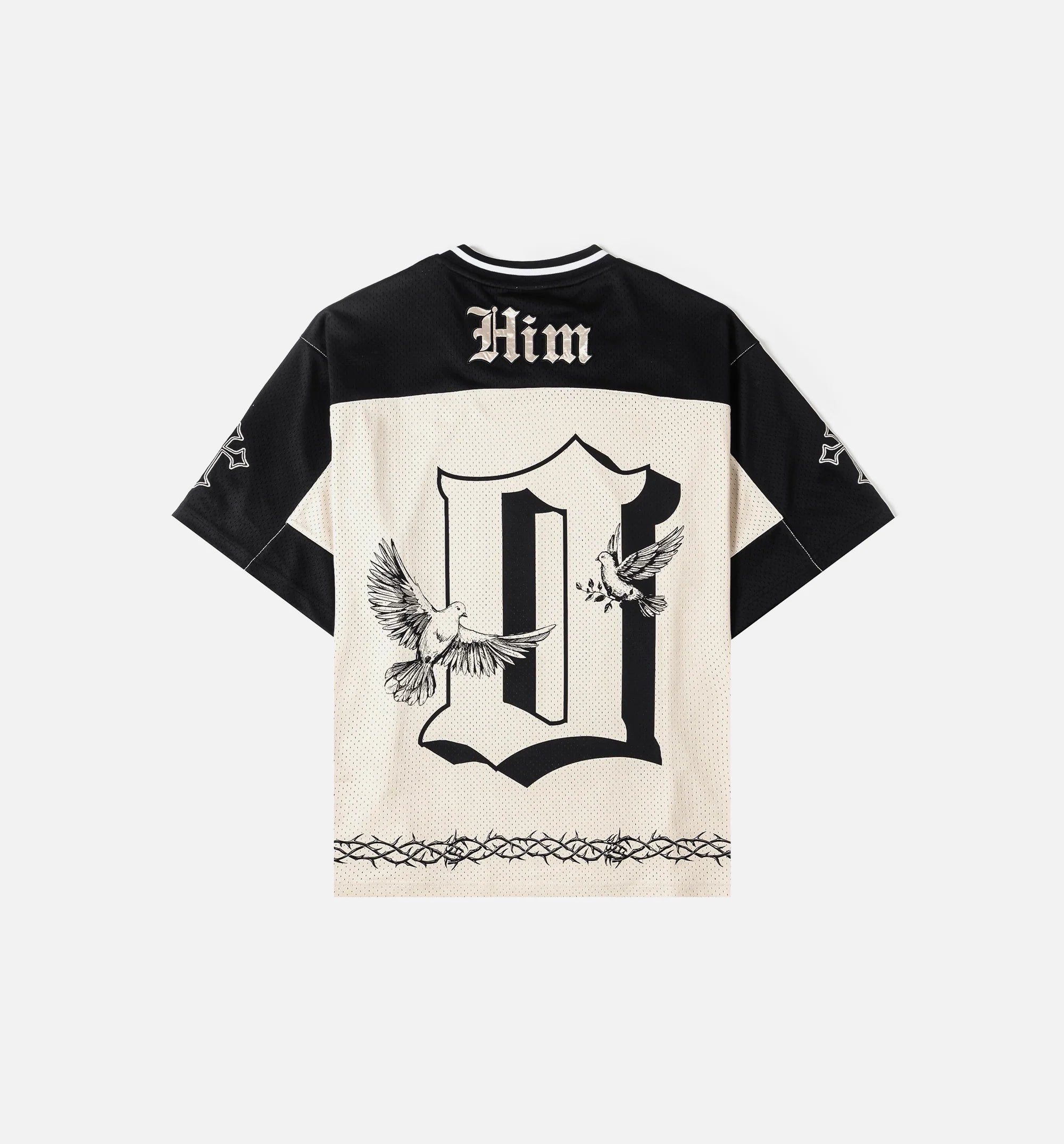Savior Mesh Mens Jersey Beige Black