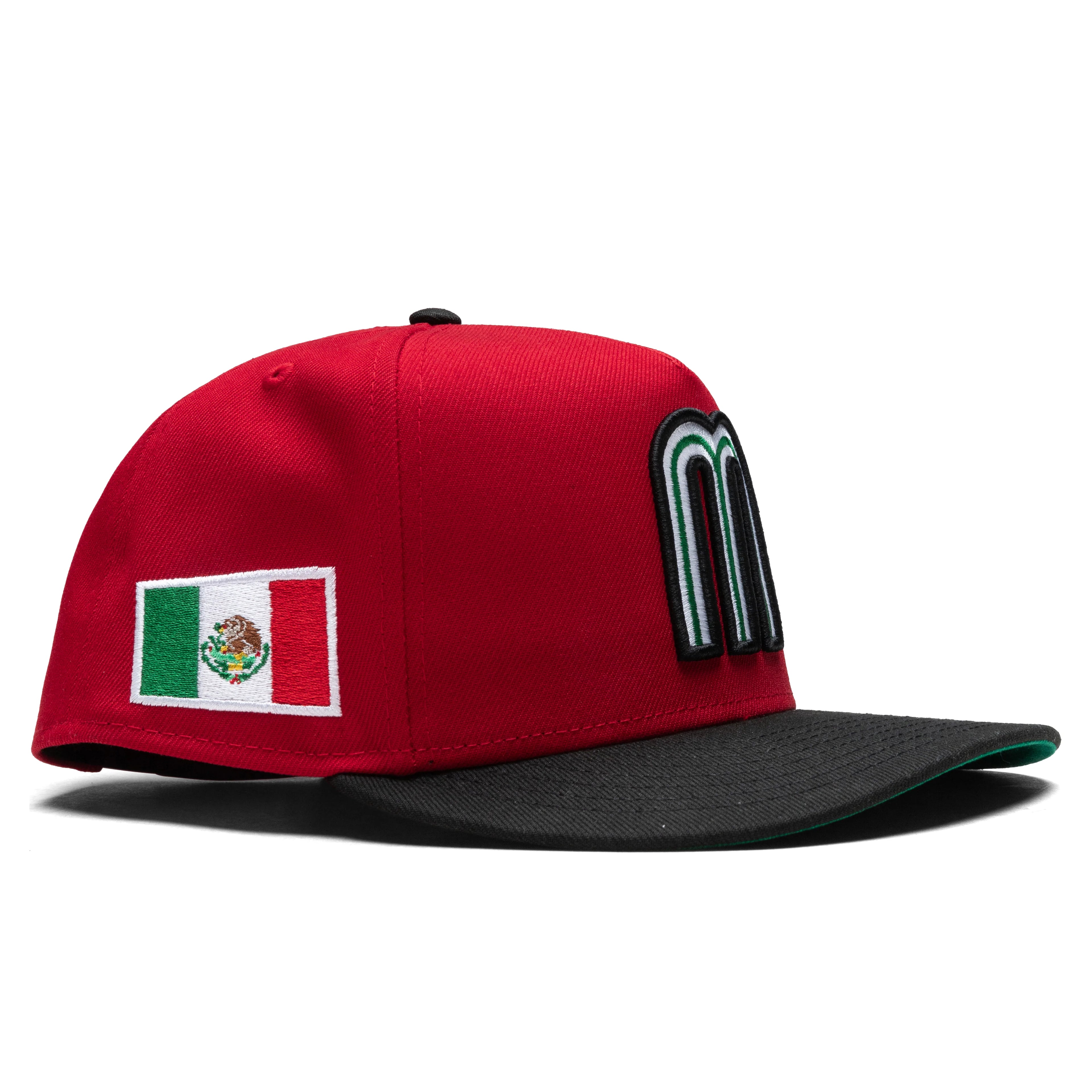 FEATURE x New Era 9FIFTY A Frame Snapback Mexico Pack Red Black