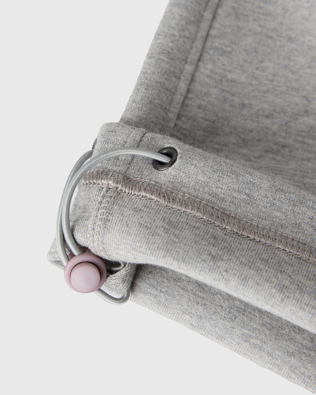 Double Knit Script Sweatpant Heather Grey