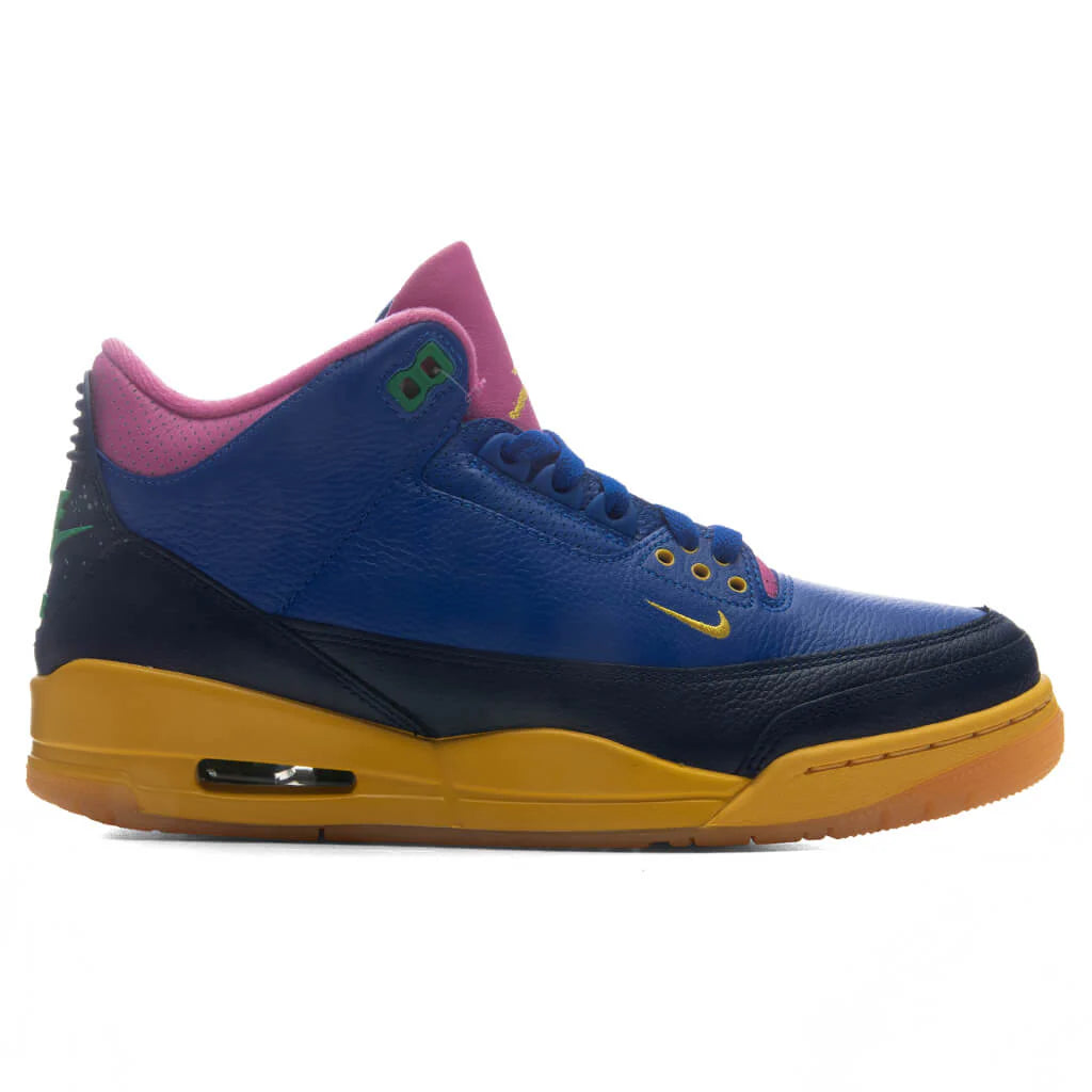 Air Jordan 3 Retro OG Brazil Racer Blue Lucky Green Blue Void