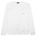 Pocket Logo L S T Shirt White