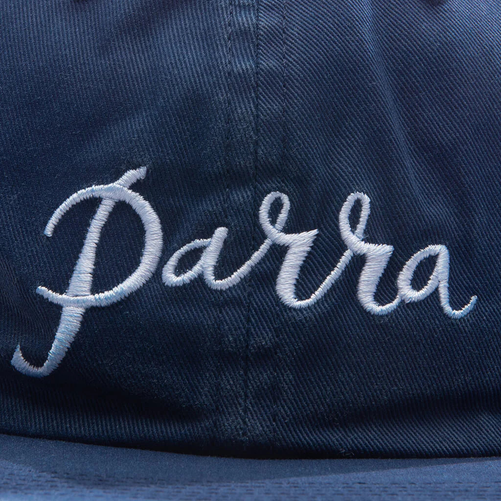 Scripted 6 Panel Hat Navy Blue