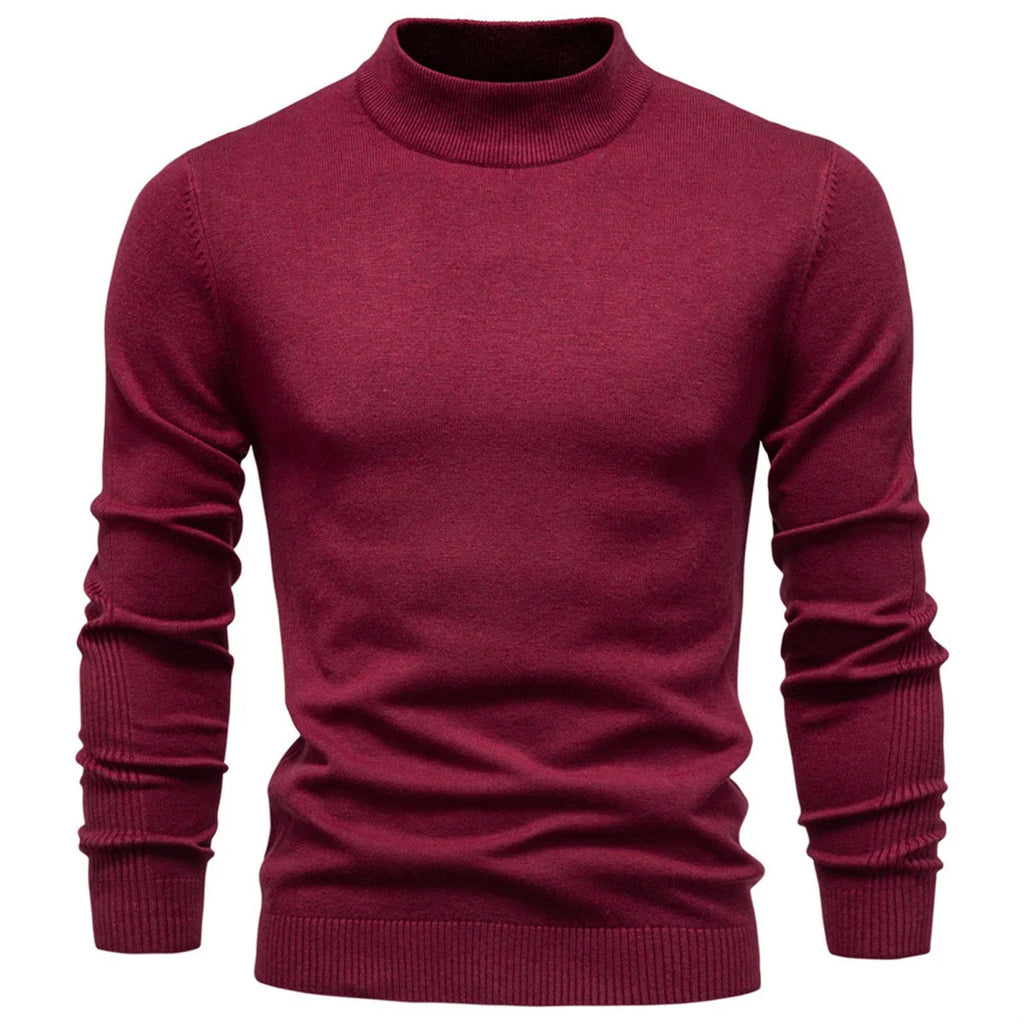 Mens Mockneck Pullover Sweater