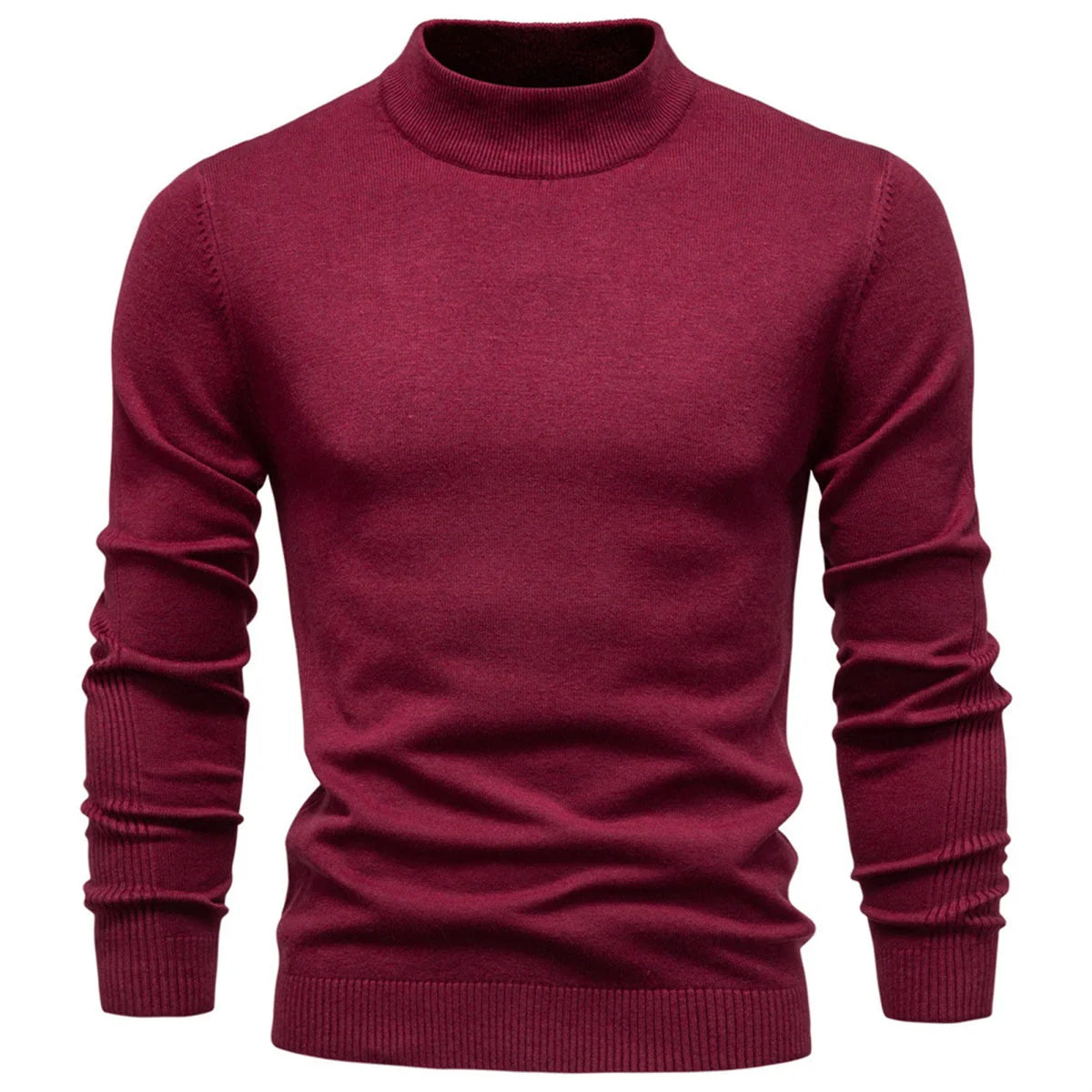 Mens Mockneck Pullover Sweater