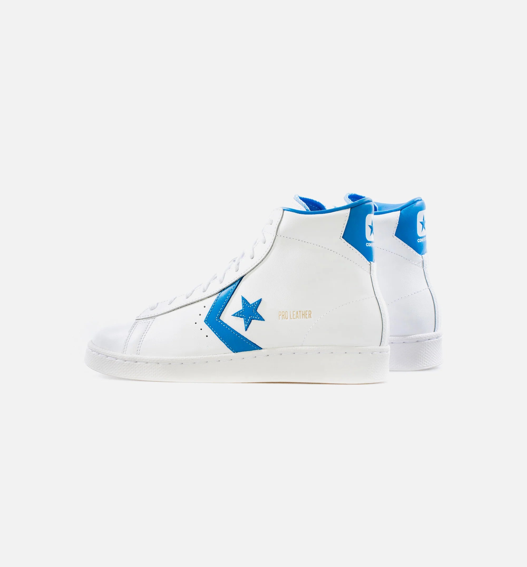 Chuck Taylor All Star High Top Pro Leather Mens Lifestyle Shoe White Blue