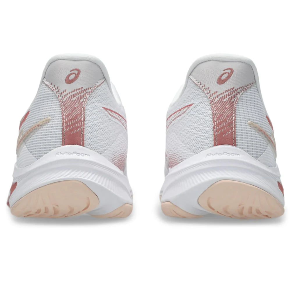 Tenis Asics Netburner Ballistic ff 4 Branco Rosa