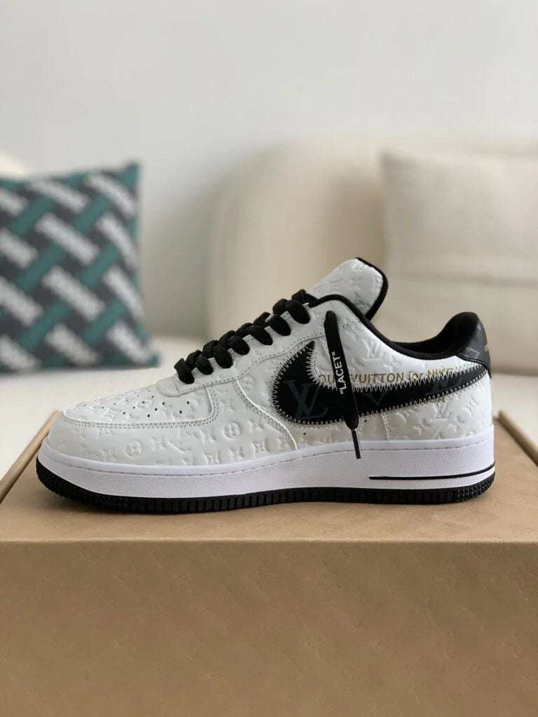 Louis Vuitton x Nike Air Force 1 Low White Black