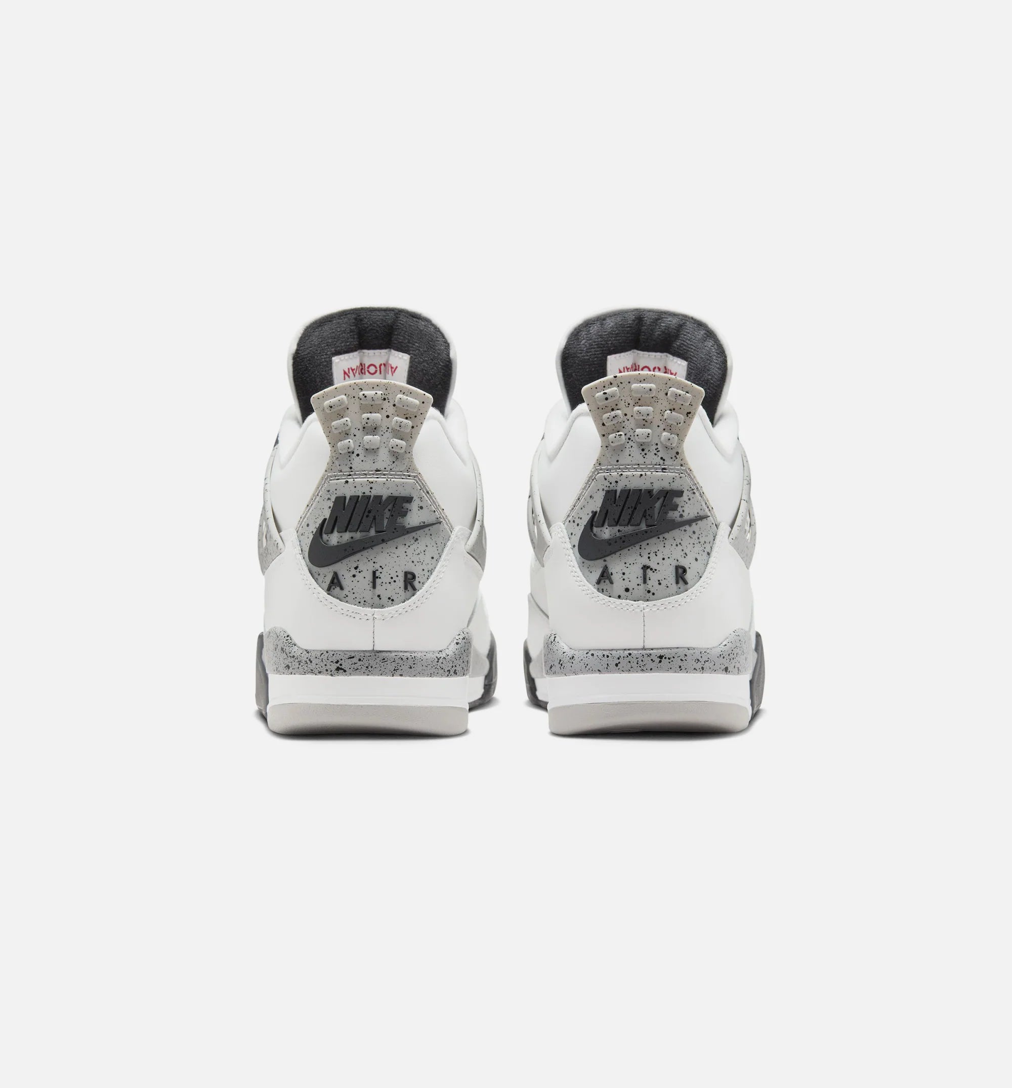 Air Jordan 4 Retro White Cement Mens Lifestyle Shoe Summit White Fire Red Cement Grey Black Limit One Per Customer