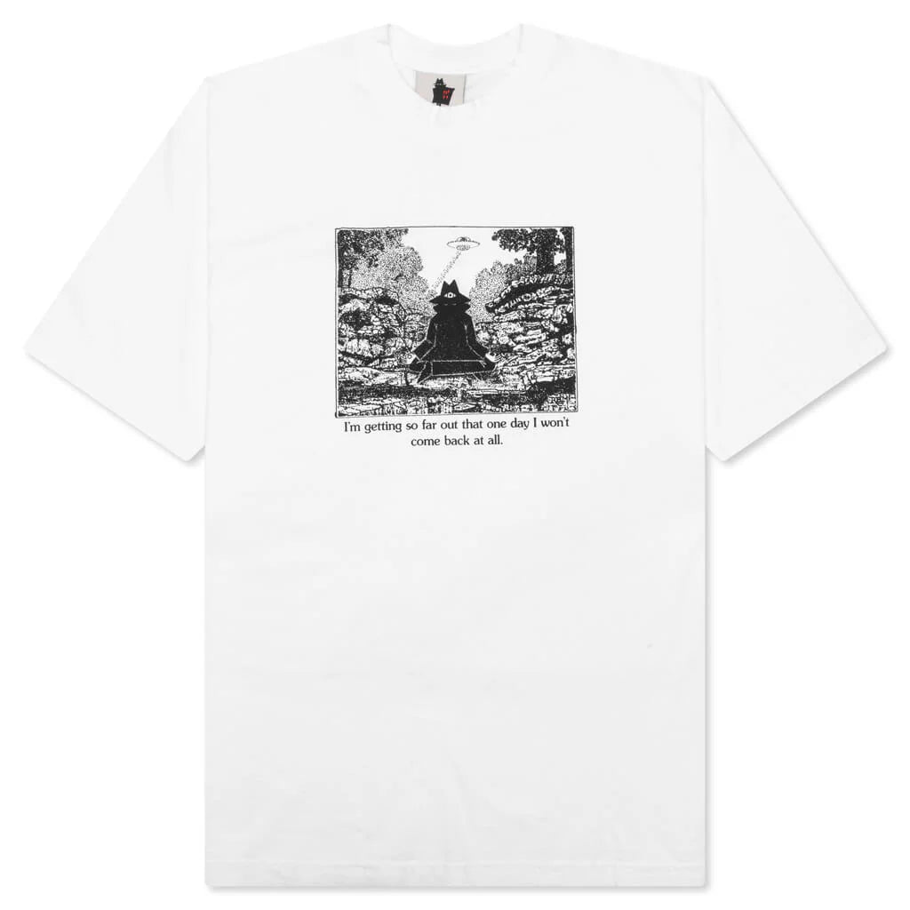 Warning S S Tee White