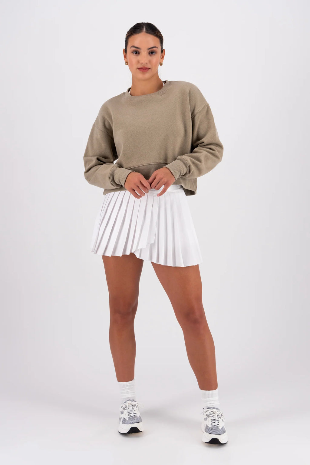High Rise Pleated Skirt