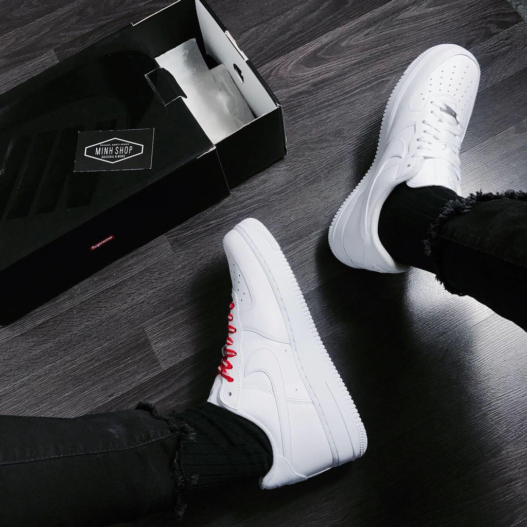 Nike Air Force 1x Supreme Low Box Logo White