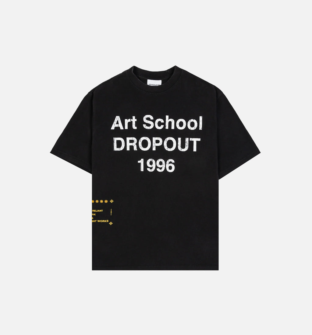 Art School Drop Out Mens Short Sleeve Shirt Black