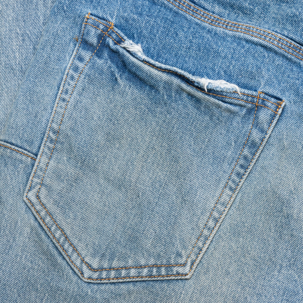 Vintage Back Pocket Blowout Light Indigo