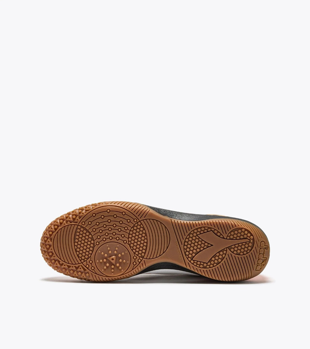 Diadora Pichichi 7 IN Indoor Football Boots White Black Orange Fluo