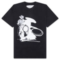 Wanted Short Sleeve T Shirt Sun Faded Washed Black