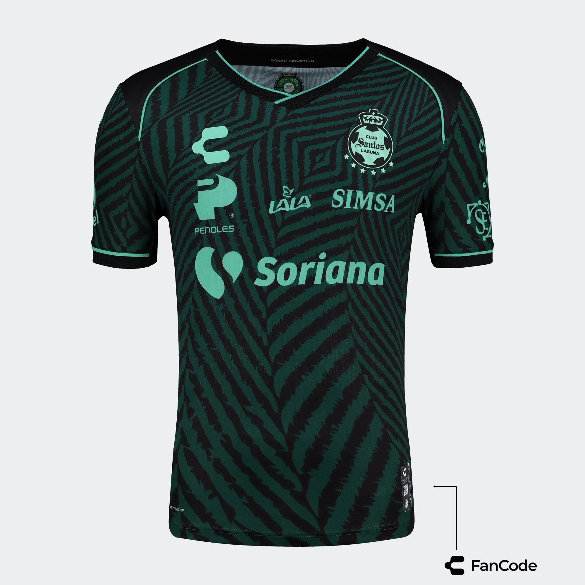 Charly Santos Away Jersey 24 Authentic Green